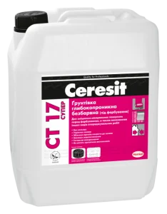 Грунтовка Ceresit CT-17 СУПЕР бесцветная 10л