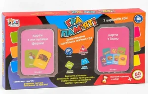 Карткова гра Fun Game Гра пам'яті з мешканцями ферми та їжею UKВ-В 0046-6 (295468)