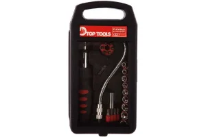 Набір біт і торцевих головок Top Tools 22шт (39D185)