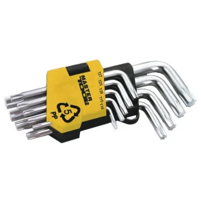 Набір ключів MasterTool TORX короткі, 9 шт (75-0960)