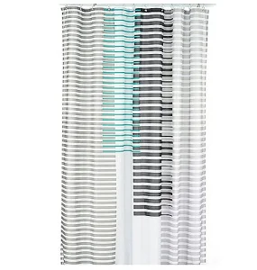 Фото шторка для ванной kela polyester lamita голубая 180х200см (22088)