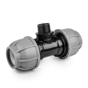 Тройник для труб BRADAS PE PN10 40мм 1" (DSRA10T40M1)