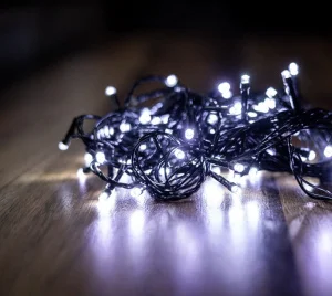 Фото электрогирлянда bpny линейная со вспышкой 100led 10м белая (102942)