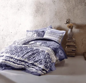 Комплект постільної білизни Cotton Box Lucca Mavi 200x220см (CB_010077464)