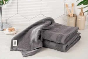 Фото полотенце ardesto supersoft махровое графит 30х50см (art2230mc)