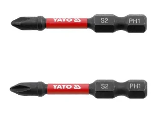 Набір біт ударних YATO PH1x50мм HEX 1/4“ 2шт (YT-78040)
