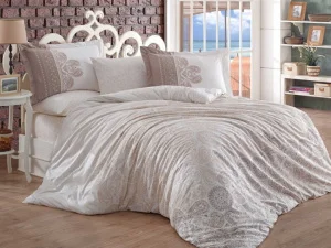 Комплект постільної білизни HOBBY Flannel Irene бежевий 200x220см євро (40172_2,0)