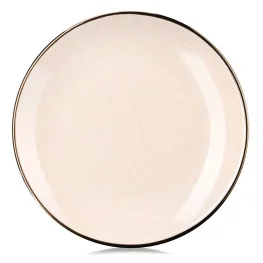Фото тарелка обеденная ardesto emilia 27,5см бежевая (ar0726ebg)