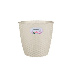 Вазон Stefanplast Natural круглий травертин 14х12,8см 1,1л (73436)