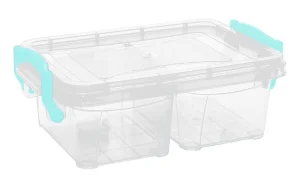 Контейнер для зберігання на защіпках Irak Plastik 16,5x11,5x5,5см 0,5л (5892)