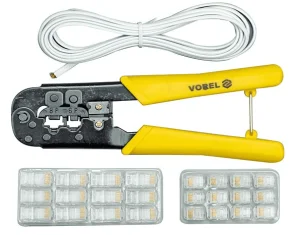 Кліщі для обтиску і зачистки проводів VOREL (45503)