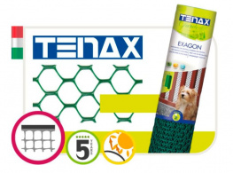 Сетка декоративная Tenax Ексагон зеленая 1х30м