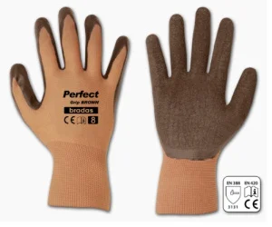 Рукавички захисні Bradas Perfect Grip Brown латекс розмір 8 (RWPGBR8)