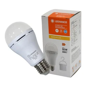 Лампа аккумуляторная Ledvance LED E27 8Вт 806Лм 6500К A60 (4099854102431)