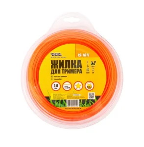 Жилка для тріммера MasterTool зірка 2,00ммх172м (19-1011)