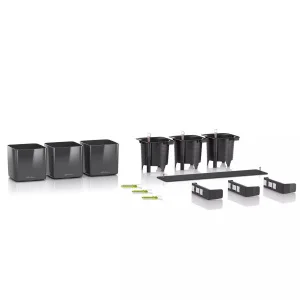 Комплект Lechuza Green Wall Home Kit Glossy червоний 48х6х14см (13525)
