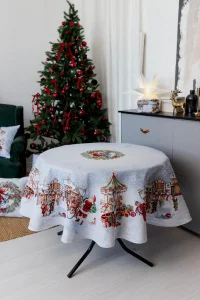 Скатертина гобеленова Прованс Carousel d136см (041791)