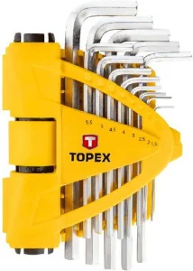Набір шестигранних ключів TOPEX 1,5-10 набір 13 шт (35D970)
