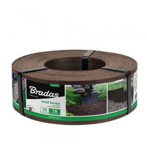 Бордюр Bradas Wood Border 78ммх2,8ммх10м коричневий (OBWBR1008)