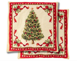 Фото наволочка новогодняя lefard home textile arbol navidad с люрексом 45x45 см (716-157)