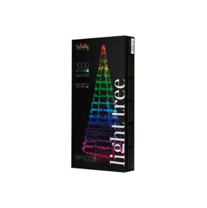 Фото гирлянда twinkly smart led light tree rgbw 1000, gen ii, ip44 6м (twp01kspp-beu)