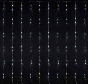 Фото гирлянда внутренняя delux waterfall c 240led ip20 белый 2х2м (90018001)