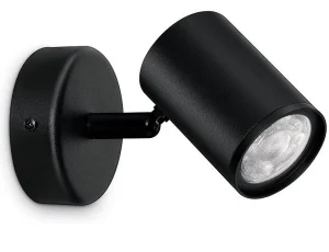 Фото накладной точечный светильник wiz imageo spots smart 1х5w 2200-6500k rgb черный (929002659001)