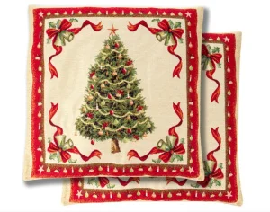 Наволочка новорічна Lefard Home Textile Arbol Navidad з люрексом 45x45 см (716-157)