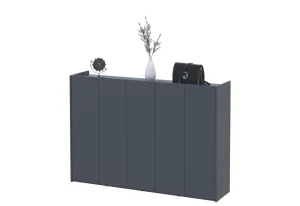 Фото тумба для обуви doros кассель графит 5 дсп 159х40х110 (41516219)