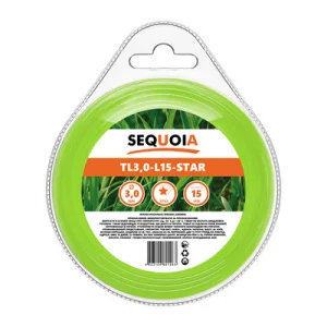 Волосінь для тримера SEQUOIA зірка 3мм/15м (TL3.0-L15-Star)