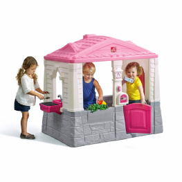Детский игровой домик Step 2 NEAT & TIDY розовый