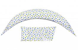 Фото подушка для беременных nuvita 10 в 1 dreamwizard белая с точками (nv7100dots)