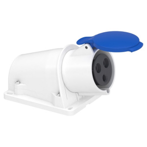 Розетка силова Schneider PratiKa 2Р+PЕ 32А 220В IP44 (PKF32W423)