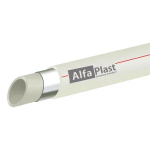 Труба поліпропіленова Alfa Plast PPR PPR/AL/PPR армована алюмінієм 20мм 4м (APALUM20XXX)