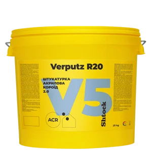 Штукатурка акрилова Shtock Короїд 2,0 Verputz R20 V5 база C прозора 25кг