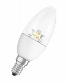 Фото светодиодная лампа osram superstar b 40 adv 6w/827 e14 диммир мат