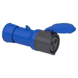 Розетка силова Schneider PratiKa 2Р+PЕ 16А IP44 220В (PKF16M423)