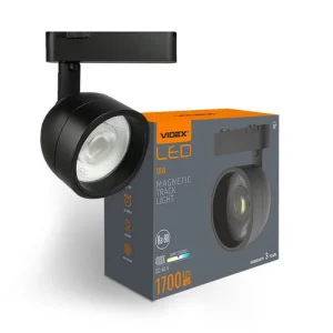 Фото светильник магнитный трековый videx la78b 18w 4000k 48v black (vl-trms-la78b)