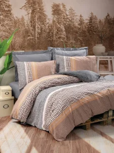 Комплект постільної білизни Cotton Box Toprak Vertu Antrasit 200x220см (CB_010077804)