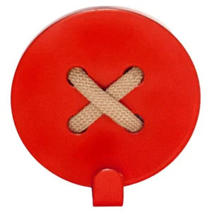 Фото вешалка настенная glozis button red (h-024)