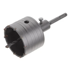 Cверло по бетону Intertool корончасте 80мм перехідник SDS Plus 100мм (SD-7080)