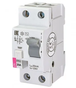 Диференціальне реле ETI EFI6-P2 25/0,03 тип AC 6kA (2061251)