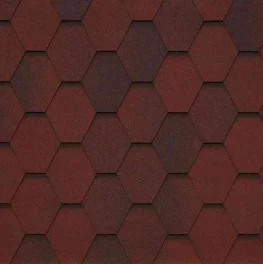 Битумная черепица Tegola MOSAIK TASSO ROSSO 405 Красный тис (2132058801405)