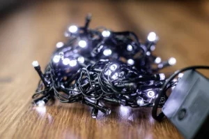 Фото электрогирлянда bpny линейная со вспышкой 50led 5м белая (108082)
