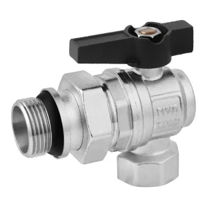 Кран-американка кульовий з антипротіканням Karro Uno Black 1“ ВЗ PN40 (KR-100057)