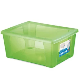 Фото емкость для хранения stefanplast visualbox xl зеленый 39x29x17см 15л (13120)