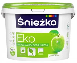 Фарба інтер'єрна акрилова Sniezka Eko матова 7кг