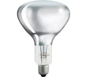 Фото рефлекторная лампа philips br125 ir 250w e27 230-250v cl прозрачная (90018946)