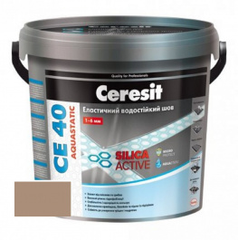 Смесь для заполнения швов Ceresit  до 6 мм карамель 46 CE 40 Aquastatic 5 кг
