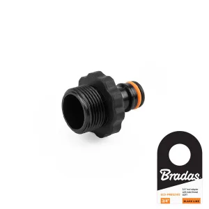 Адаптер на кран Bradas Black Line Soft ЗР 3/4" (ECO-PWBS2185)